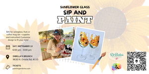 Sunflower Glass Sip and Paint at DiBella’s