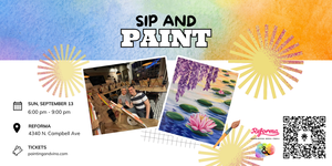 Water Lilies Sip and Paint