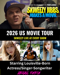 SKWEEZY JIBBS IN PERSON at MOVIE SCREENING of his funny film "SKWEEZY JIBBS MAKES A MOVIE" +Abigail
