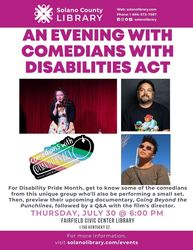 An Evening with Comedians With Disabilities Act