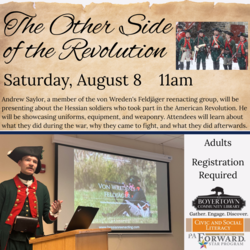 The Other Side of the Revolution: A Living History Presentation