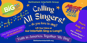 Bethlehem Interfaith Group: Sing-Along at Musikfest