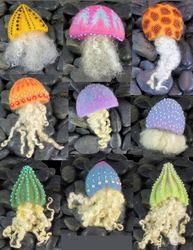 Art in the Park: Felted Jellyfish Pins