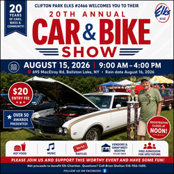 20th Annual Clifton Park Elks Car, Truck & Bike Show