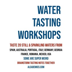 Water Tasting Class: Taste 20 Bottled Waters From Around the World