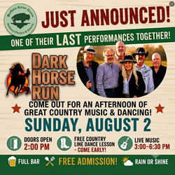 FREE Country Music Concert & Line Dancing: Live Music by the Dark Horse Run!