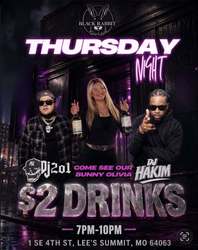$2 Thirst Trap Thursday at The Black Rabbit