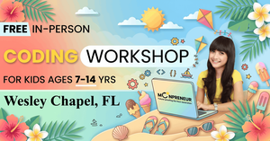 In-Person Free Coding Workshop For Kids at Wesley Chapel, FL (7-14 yrs)