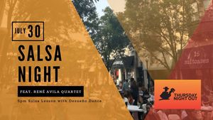 Salsa Night at Thursday Night Out with a free dance lesson