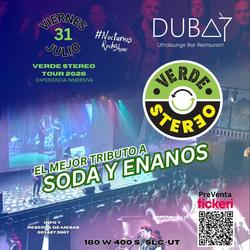 Verde Stereo Tribute to Soda Stereo Live in Salt Lake City 2026