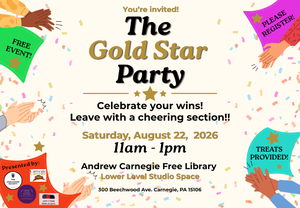 The Unplugged Society, Woolly Bear Books, & More Than Words present: The GOLD STAR Party!