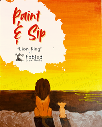 Paint & Sip at Fabled Brew Works: Lion King