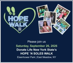 Donate Life NYS's Hope 'n Soles Walk