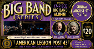 Big Band Series: Bill A. Jones, Nancy Osborne & Big Band Alumni, Sunday, August 9, 2026