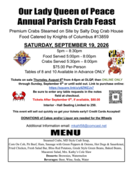 OLQP Parish Crab Feast