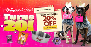 Hollywood Feed's 20th Birthday Celebration Sale