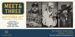Meet & Three: Local Music Showcase Set for September 22 at Harken Hall