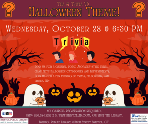 Tea & Trivia VI: Halloween Theme