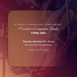 President's Competition Finals — String Area