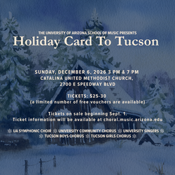Holiday Card to Tucson Concerts