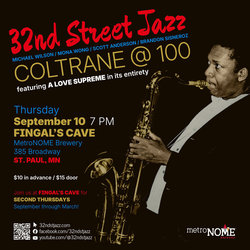 32nd Street Jazz presents A Love Supreme – Coltrane @ 100