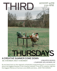 Third Thursday August: A Creative Summer Come-Down