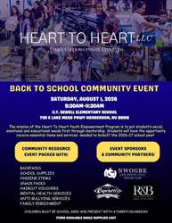 Heart To Heart LLC 2nd Annual Back To School Community Event