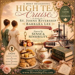Jane Austen's Sense & Sensibility Themed High Tea Aboard the Barbara Lee!