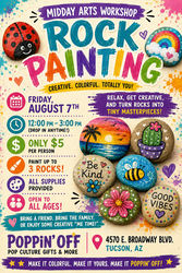 🪨🎨 MIDDAY ARTS WORKSHOP: ROCK PAINTING 🎨🪨