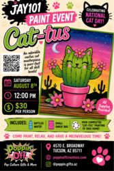 🌵🐱 POPPIN' OFF & JAY101 PAINT EVENT PRESENTS: "Cat-tus!" 🐱🌵