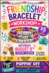 🌈✨ Create. Connect. Celebrate Friendship @ Poppin' Off! ✨🌈