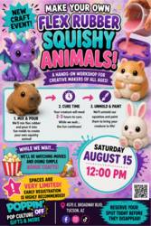 🧪 Make Your Own Flex Rubber Squishy Animal @ Poppin' Off