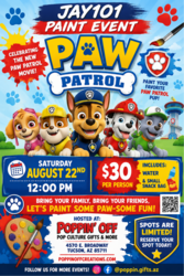 🐾🎨 PAW PATROL PAINT EVENT @ POPPIN' OFF! 🎨🐾