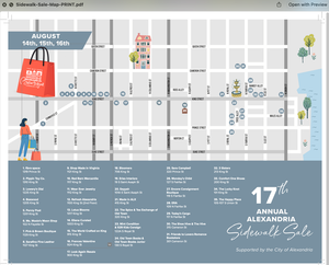 Alexandria Sidewalk Sale