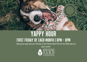 THE YARD AT FISHERS DISTRICT TO HOST ‘YAPPY HOUR’ AT THE BARK PARK