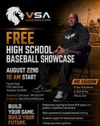 Mo Vaughn Sports Academy FREE HS Baseball Showcase