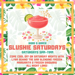 Slushie Saturdays: Frozen Margarita & Daiquiri Specials at Bard & Baker in Troy