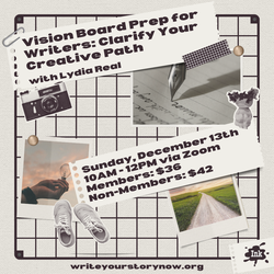 (Online) Vision Board Prep for Writers: Clarify Your Creative Path with Lydia Real