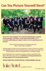 Take Note! A Cappella Ensemble Accepting New Singers