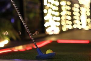 Spooky Mini Glow Golf at the Botanical Gardens