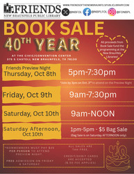 40th Annual Friends of the New Braunfels Public Library Book Sale