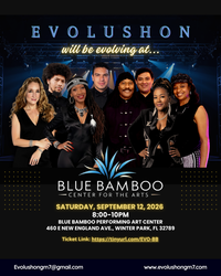 Evolushon will be evolving at Blue Bamboo on September 12th!