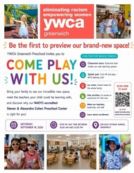 YWCA Greenwich's Preschool invites you to Come Play With Us!