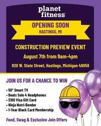 Planet Fitness Hosts Preview Event for Upcoming Hastings, Michigan Location