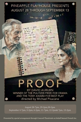 THE PINEAPPLE PLAYHOUSE KICKS OFF ITS 2026-27 SEASON WITH "PROOF" A THEATRE DRAMA