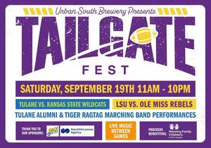 Urban South Brewery Hosts Tailgate Fest on Saturday, September 19