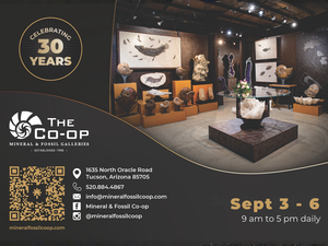 The Co-op Fall Mineral & Fossil Showcase September 3-6