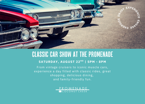 PROMENADE AT COCONUT CREEK LAUNCHES SERIES OF CLASSIC CAR SHOWS