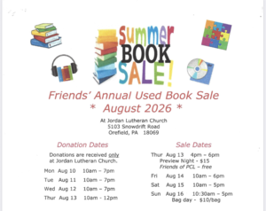 Friends of the Parkland Community's Library Annual Book Sale