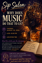 Sip Salon - Why Does Music Do That to Us?